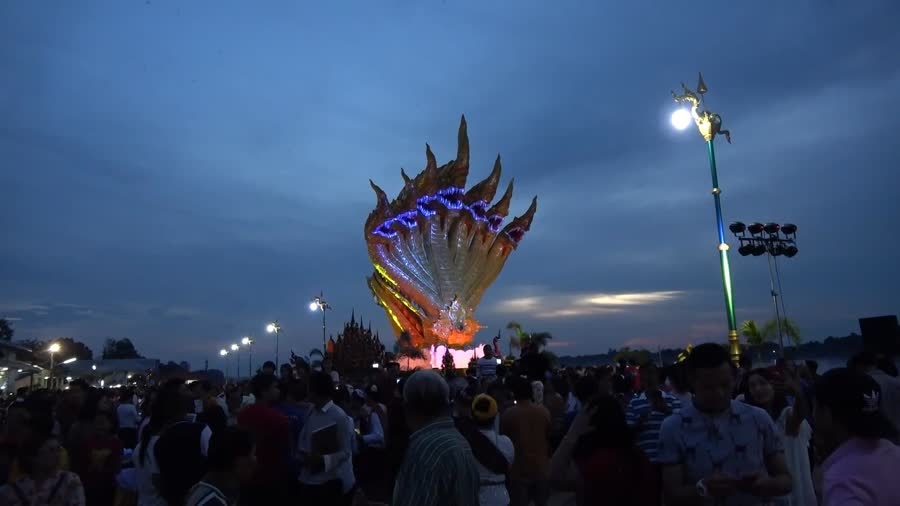 Tourists reserve space to witness Naga fireballs