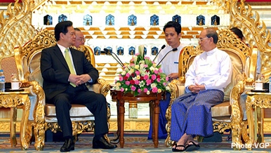 PM Dung meets Myanmar President