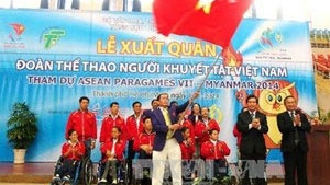Athletes head for Myanmar Paralympic Games