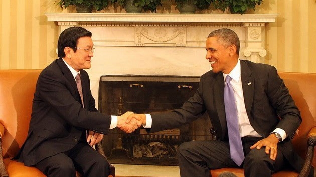 President Sang meets US, Japanese leaders