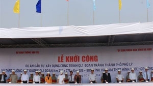 Work starts on construction of bypass in Ha Nam