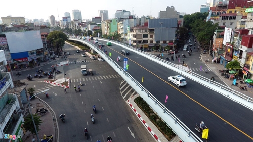 O Dong Mac – Nguyen Khoai flyover opens to traffic