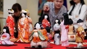 Japanese traditional dolls displayed in Thai Nguyen