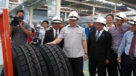 Most modern radial truck tyre factory inaugurated in Binh Duong